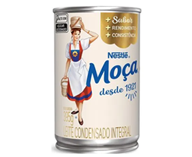 Leite Condensado Moça Tradicional Lata Abre Fácil 395g